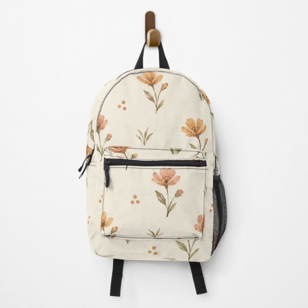 Item preview, Wildflower Pattern Warm Floral Watercolor designed and sold by mycute-stickers.