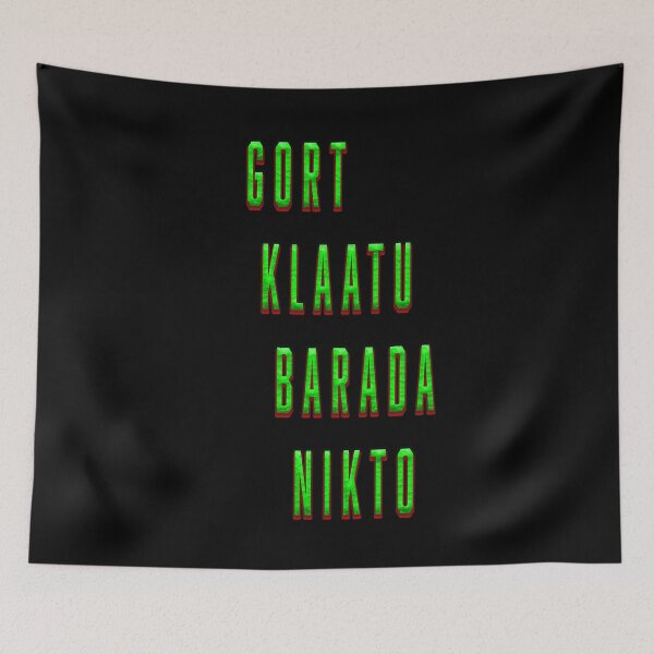 Item preview, GORT KLAATU BARADA NIKTO 2 designed and sold by BIGPIX91011.