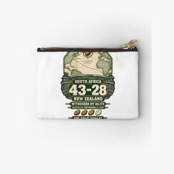 Item preview, South Africa vs New Zealand 43-28 Transatlantic Tour Baltimore Rugby designed and sold by HippyTees.
