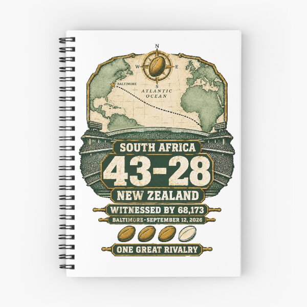 Artikelvorschau, Südafrika gegen Neuseeland 43-28 Transatlantik-Tour Baltimore Rugby entworfen und verkauft von HippyTees.