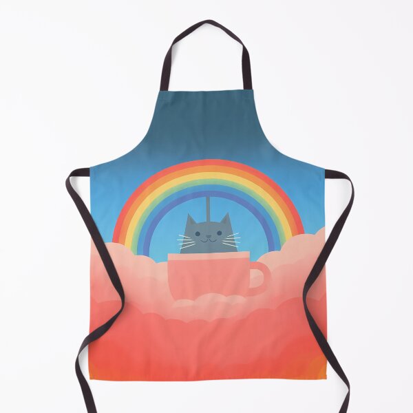Item preview, Cute Rainbow Teacup Cat Cloud Art designed and sold by Lunat1kk.