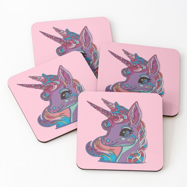 Item preview, Cute Multicolored Unicorn - Rainbow Aesthetic Fantasy Art designed and sold by chuckletuckle.