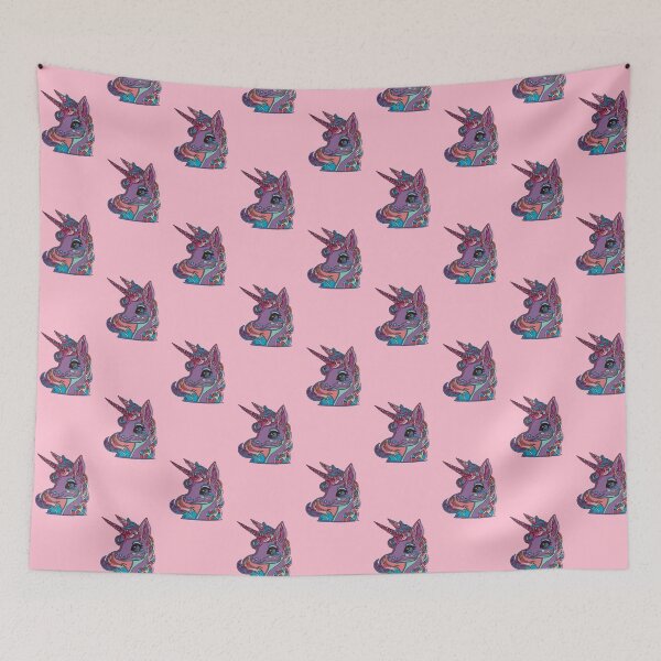 Item preview, Cute Multicolored Unicorn - Rainbow Aesthetic Fantasy Art designed and sold by chuckletuckle.