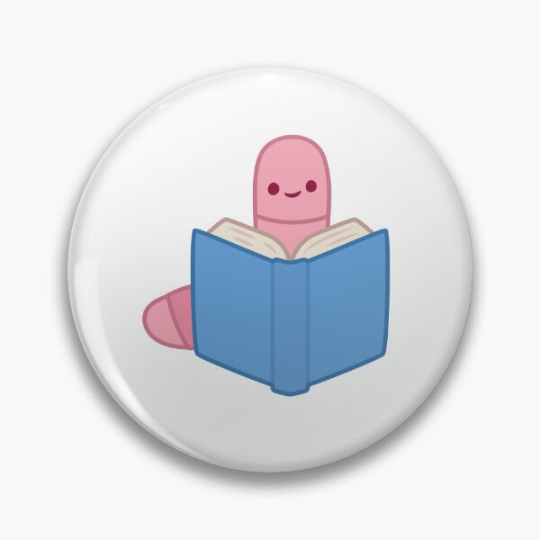 Item preview, Book Worm designed and sold by SideQuestDoodles.