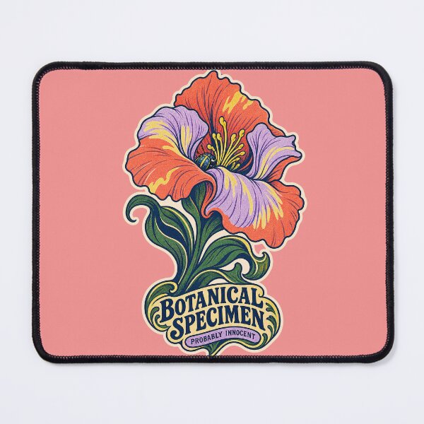 Item preview, Botanical Specimen, Probably Innocent — Deadpan Vintage Naturalist Label designed and sold by NuretroStudio.