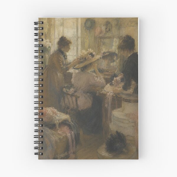 Item preview, Vintage Millinery Shop Women Trying Hats Impressionist Painting designed and sold by GutyzDesignsES.