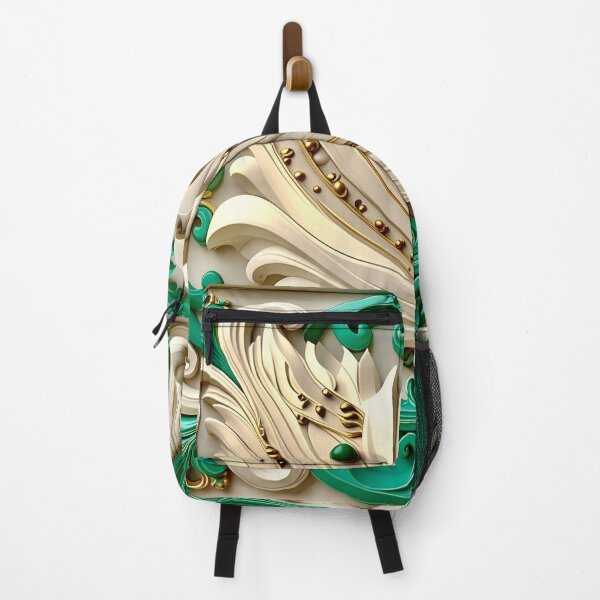 Item preview, Sculptural Emerald with Gold Enamel designed and sold by Vicky Brago-Mitchell®.