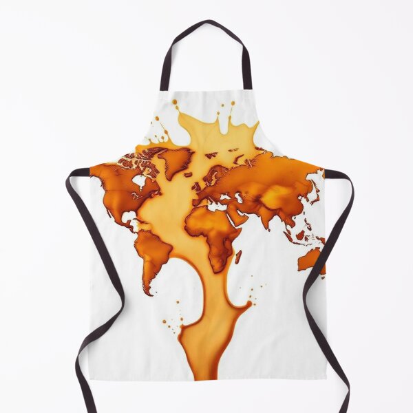 Item preview, Burning World Map Splash Art designed and sold by Wonderful Designs.