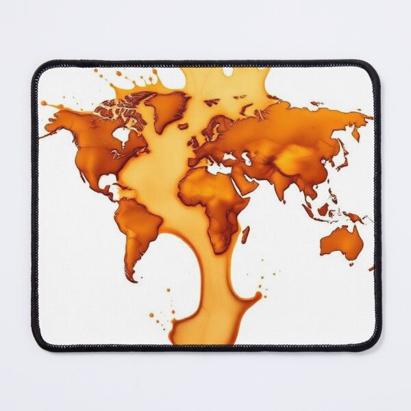 Item preview, Burning World Map Splash Art designed and sold by Wonderful Designs.