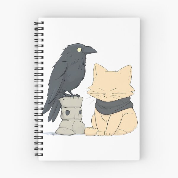 Item preview, Raven and Cat Storybook Companion Art designed and sold by Lunat1kk.