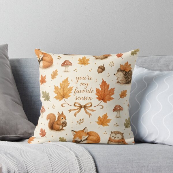 Item preview, You're My Favorite Season Woodland Autumn Pattern designed and sold by HappyOops.