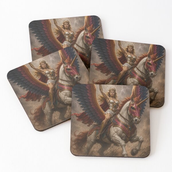 Item preview, 80s Warrior Princess Fantasy Hero Art designed and sold by redkat-4.
