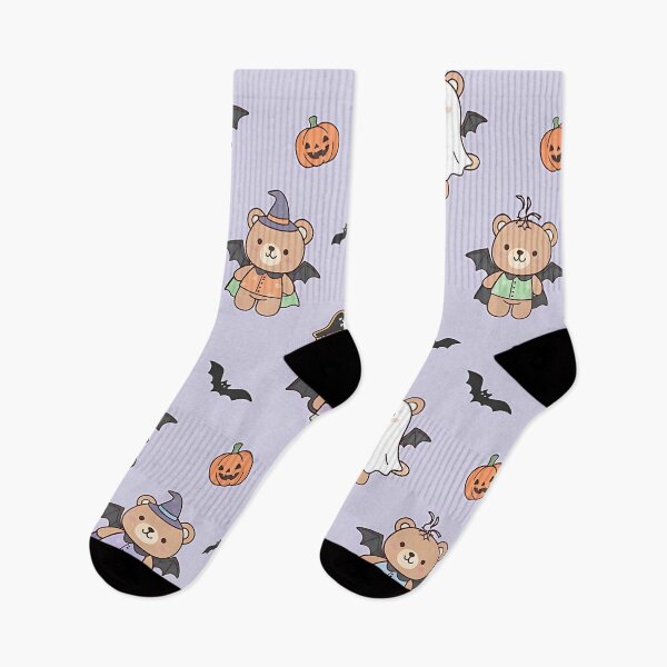 Item preview, Halloween Teddy Bear Pattern Cute Bear Costume Spooky Ghost Pumpkin designed and sold by ArtDesignTp.
