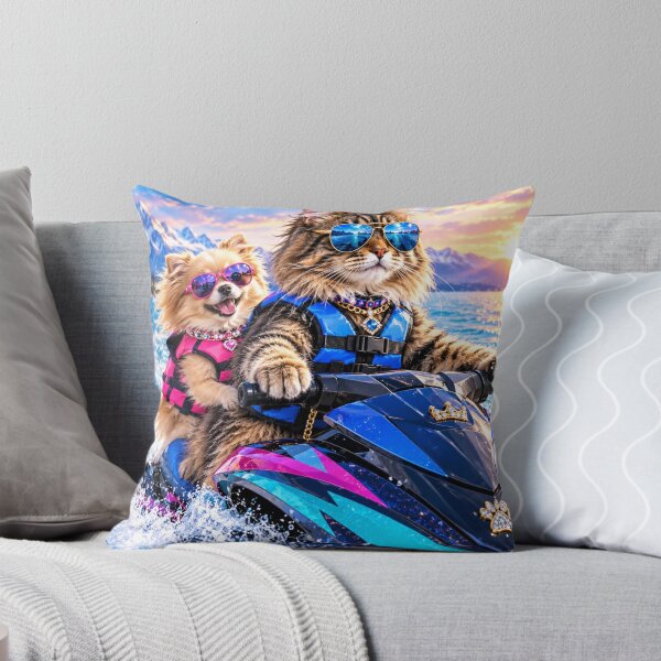 Item preview, Boss Lady Duo – Jet Ski Dog & Cat with SunglassesThe VR designed and sold by Extremeallie.