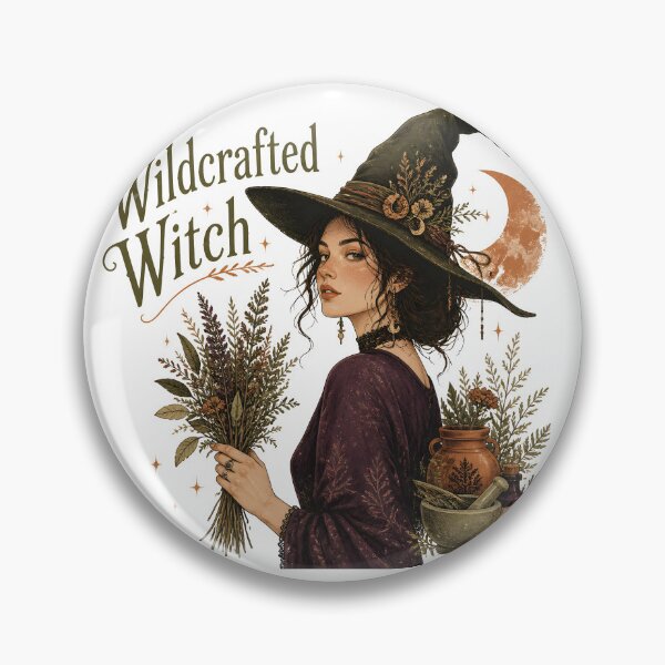 Item preview, Wildcrafted Witch Portrait of a Green Witch designed and sold by LiviuGligoros.