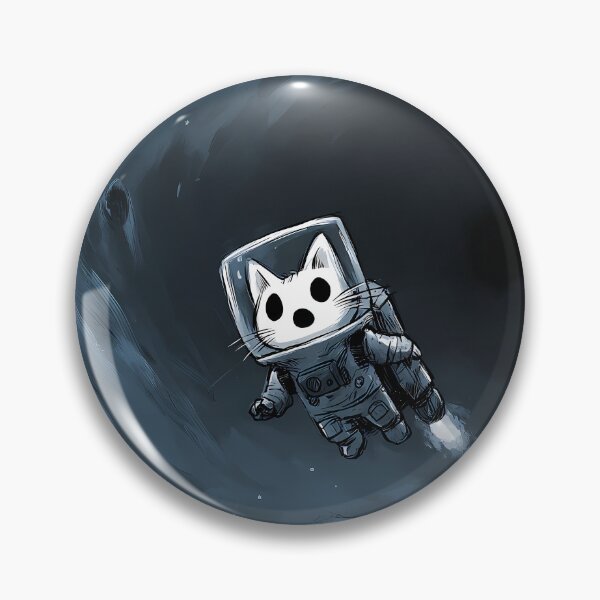 Item preview, Space Astronaut Cat Floating in Void Art designed and sold by Lunat1kk.