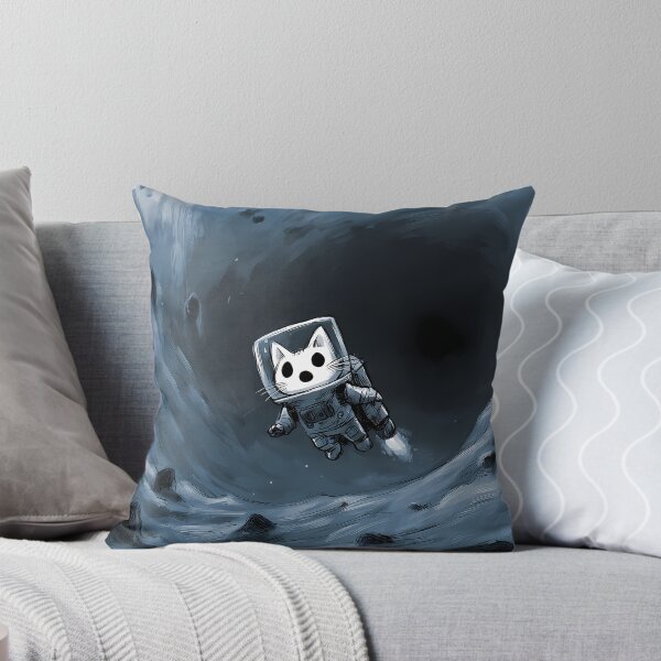 Item preview, Space Astronaut Cat Floating in Void Art designed and sold by Lunat1kk.