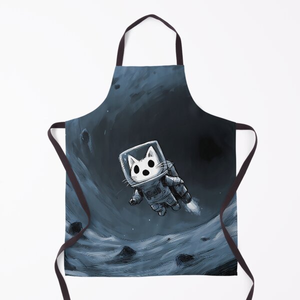 Item preview, Space Astronaut Cat Floating in Void Art designed and sold by Lunat1kk.