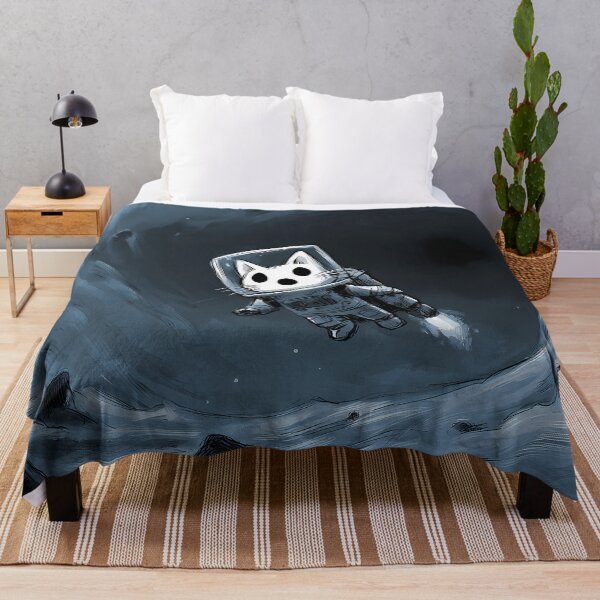 Item preview, Space Astronaut Cat Floating in Void Art designed and sold by Lunat1kk.