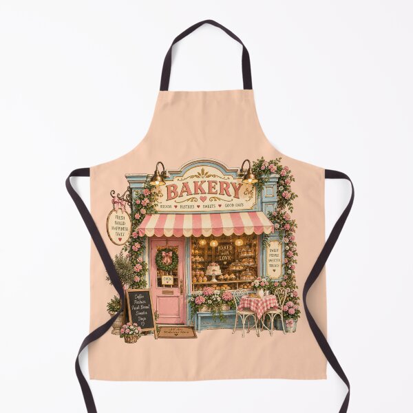 Item preview, Vintage French Bakery Cottagecore | Pink & Blue Parisian Bakery Shop Aesthetic designed and sold by TheStephanieRome.