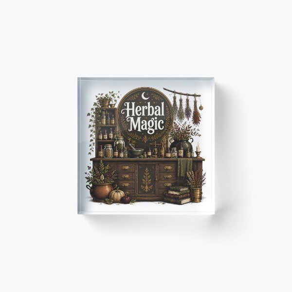 Item preview, Herbal Magic The Witch's Herb Shop Interior designed and sold by LiviuGligoros.