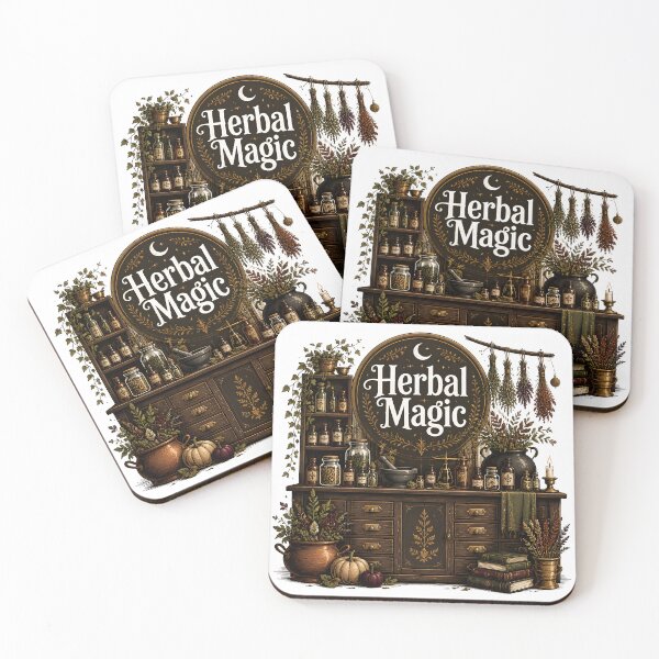 Item preview, Herbal Magic The Witch's Herb Shop Interior designed and sold by LiviuGligoros.