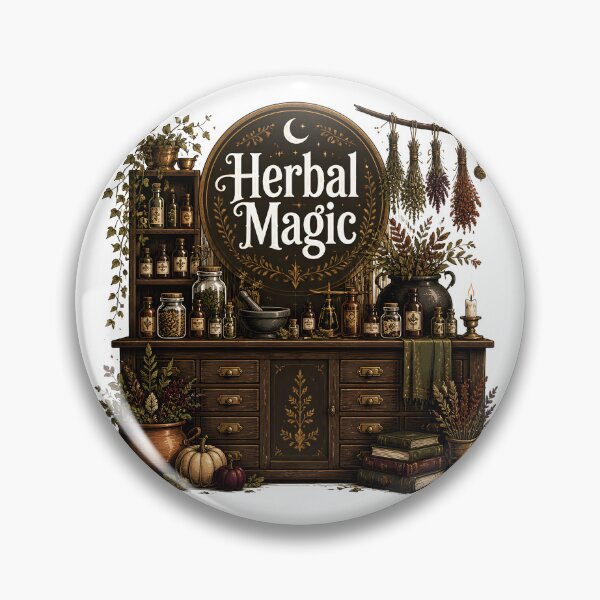 Item preview, Herbal Magic The Witch's Herb Shop Interior designed and sold by LiviuGligoros.