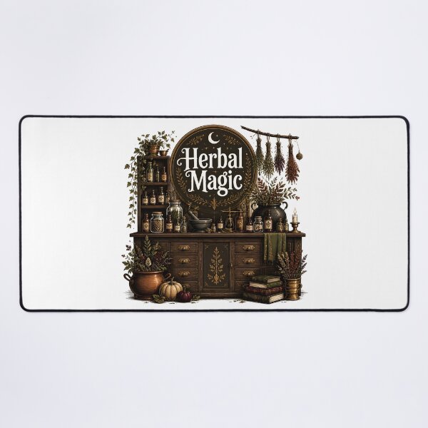 Item preview, Herbal Magic The Witch's Herb Shop Interior designed and sold by LiviuGligoros.