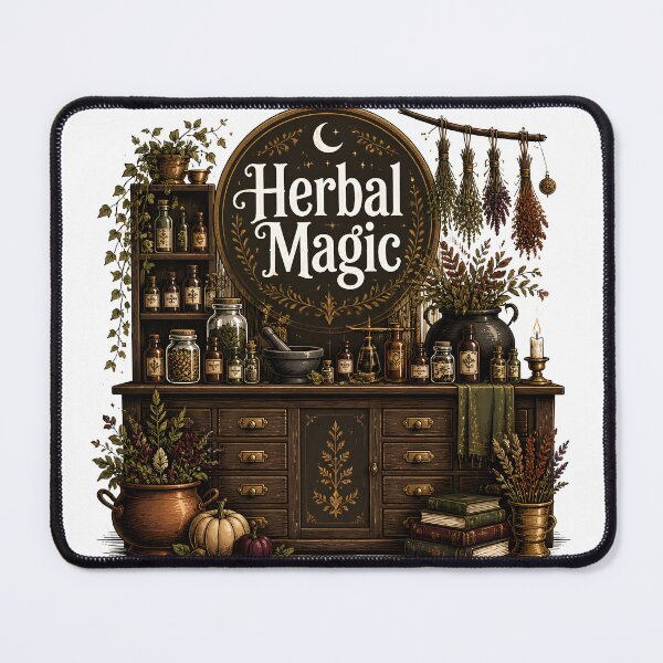 Item preview, Herbal Magic The Witch's Herb Shop Interior designed and sold by LiviuGligoros.