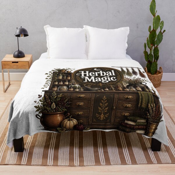 Item preview, Herbal Magic The Witch's Herb Shop Interior designed and sold by LiviuGligoros.