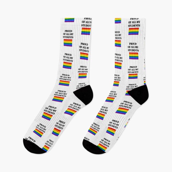 Item preview, Teacher pride - LGBTQ Pride Rainbow Flag  designed and sold by Inspirationmotivation.