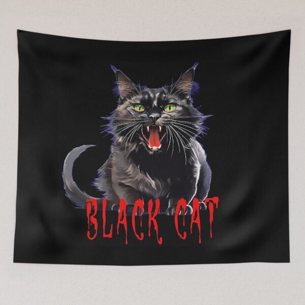Item preview, BLACK CAT ON BLACK designed and sold by BIGPIX91011.