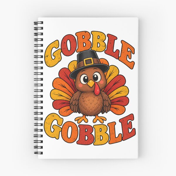 Item preview, Funny Thanksgiving Gobble Gobble Turkey Pilgrim Vintage Retro designed and sold by DijaMar.