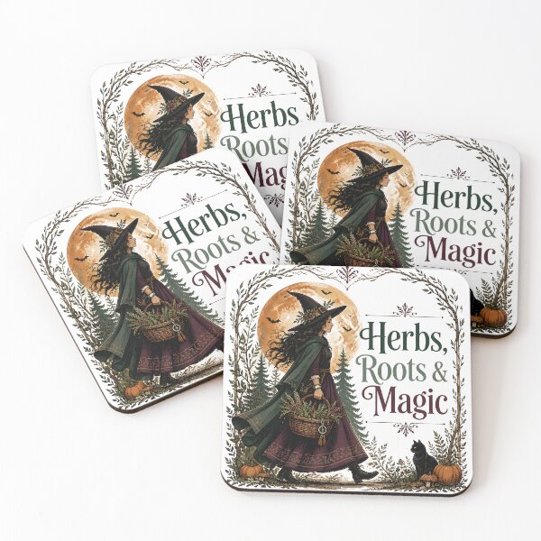 Item preview, Herbs, Roots & Magic Forest Gathering Witch designed and sold by LiviuGligoros.