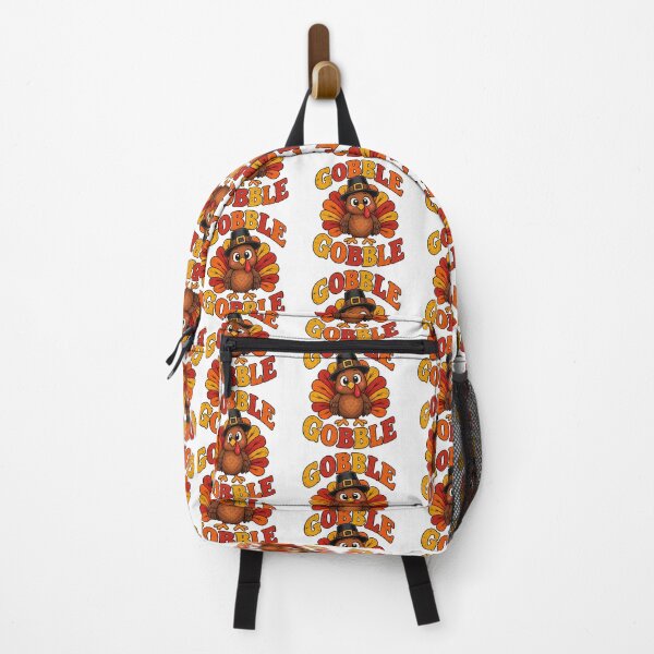 Item preview, Funny Thanksgiving Gobble Gobble Turkey Pilgrim Vintage Retro designed and sold by DijaMar.