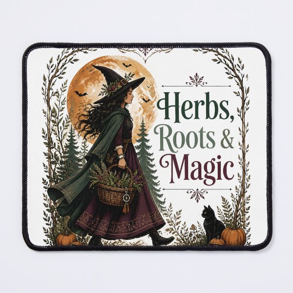 Item preview, Herbs, Roots & Magic Forest Gathering Witch designed and sold by LiviuGligoros.