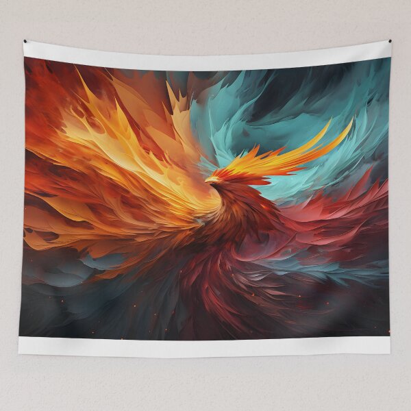 Artikelvorschau, Fiery Phoenix Rising Fantasy Art entworfen und verkauft von GutyzDesignsES.