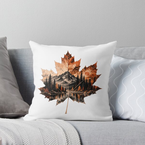 Item preview, Maple leaf landscape – autumn nature motif designed and sold by KALIMOOO.