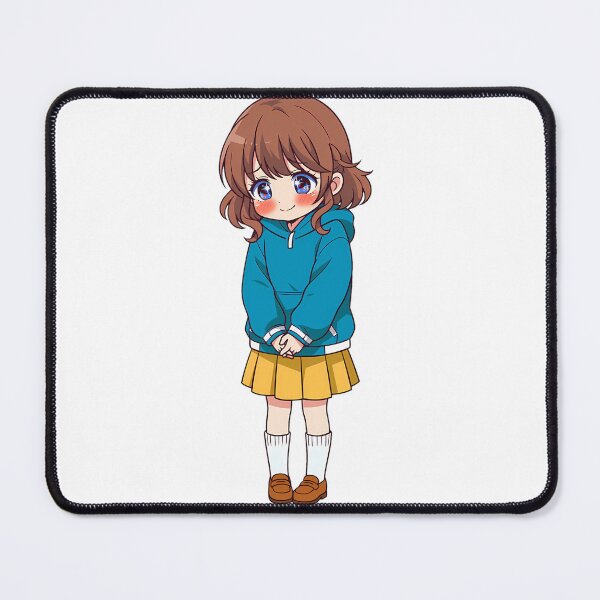 Item preview, SHY BLOOM - Kawaii Blushing Anime Girl | Soft Girl Era Shy Girl Art with Sparkle Eyes designed and sold by HoMya.