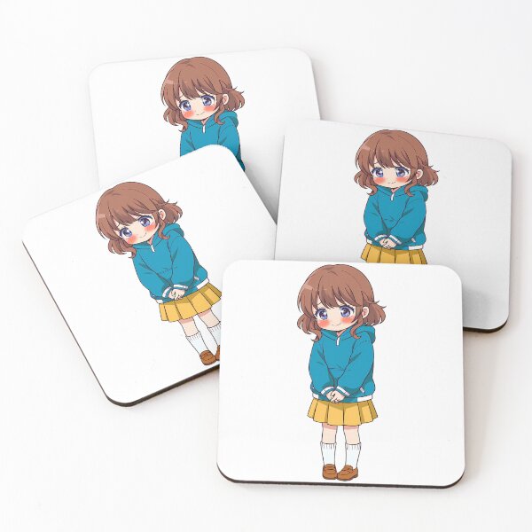 Item preview, SHY BLOOM - Kawaii Blushing Anime Girl | Soft Girl Era Shy Girl Art with Sparkle Eyes designed and sold by HoMya.