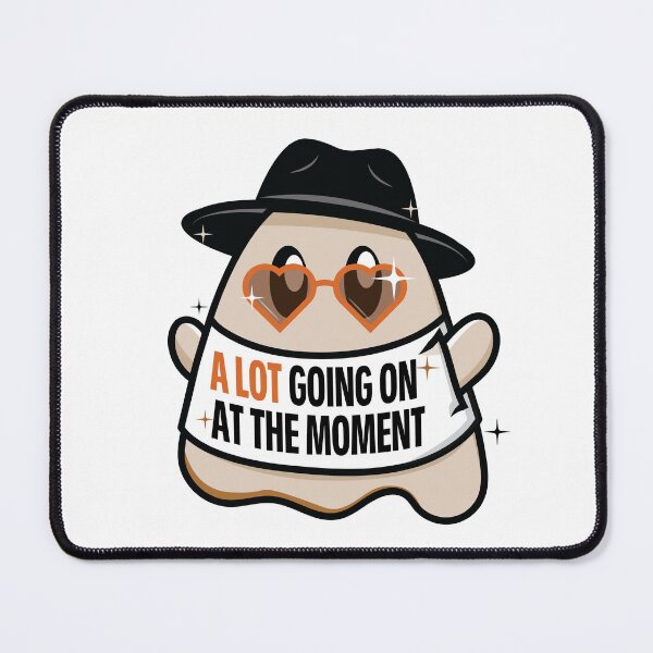 Item preview, Pop Art Ghost Brown and Orange A Lot Going On designed and sold by colormemaroon.