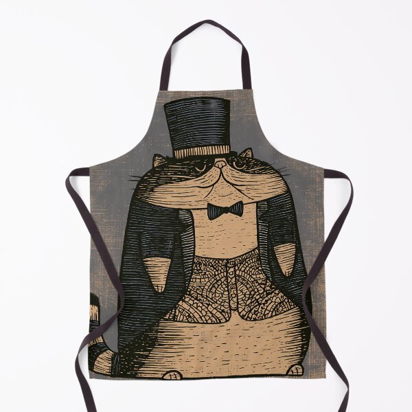 Item preview, Vintage Gentleman Cat Top Hat Art designed and sold by Lunat1kk.