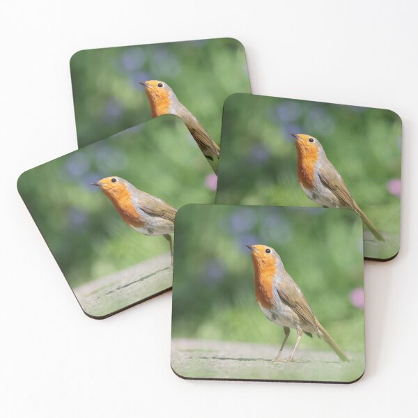 Item preview, Robin with flowers designed and sold by GreyFeatherPhot.