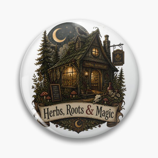 Item preview, Herbs, Roots & Magic Midnight Herbal Cottage designed and sold by LiviuGligoros.