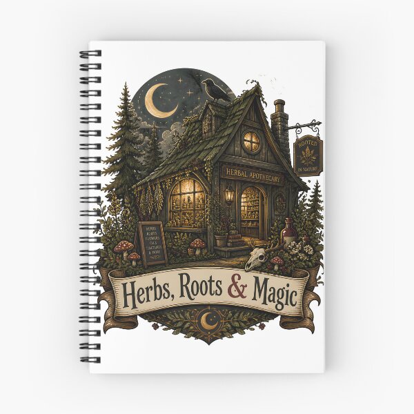 Item preview, Herbs, Roots & Magic Midnight Herbal Cottage designed and sold by LiviuGligoros.