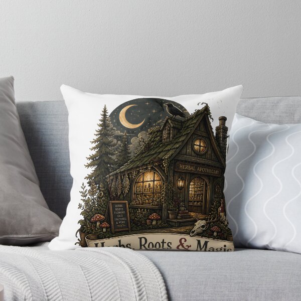 Item preview, Herbs, Roots & Magic Midnight Herbal Cottage designed and sold by LiviuGligoros.