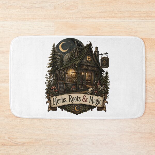 Item preview, Herbs, Roots & Magic Midnight Herbal Cottage designed and sold by LiviuGligoros.