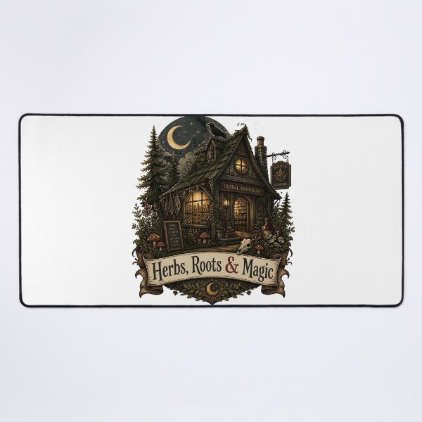 Item preview, Herbs, Roots & Magic Midnight Herbal Cottage designed and sold by LiviuGligoros.