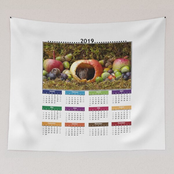 Item preview, cute mouse 2019 Calendar designed and sold by Simon-dell.