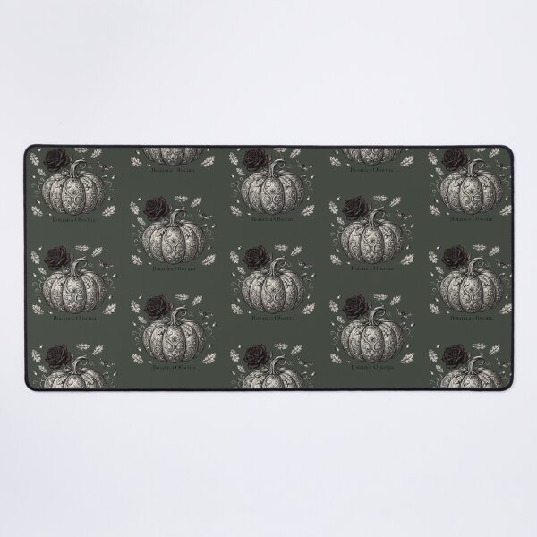 Item preview, Botanica Obscura - Gothic Vintage Pumpkin & Dark Rose Antique Engraving Art designed and sold by ORIGINS LINES.